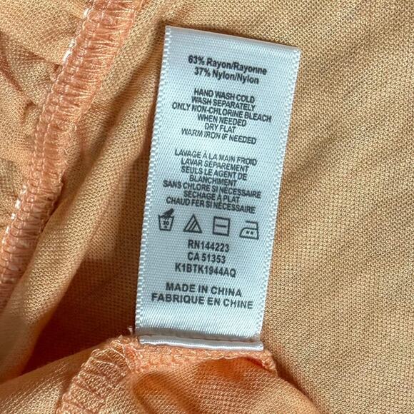 NWT Bishop + Young Ruffled Sleeve Tee in Sunset Orange Size XL - Picture 6 of 7